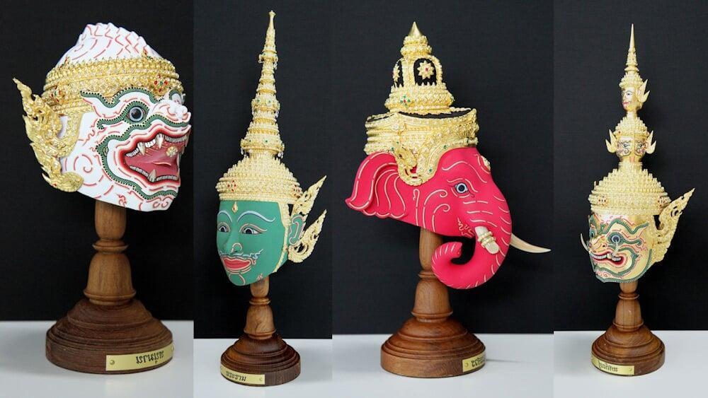 Vente d'Art Traditionnel et d'Artisanat Thaï à Bangkok